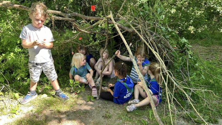 Hulebygning på sheltertur